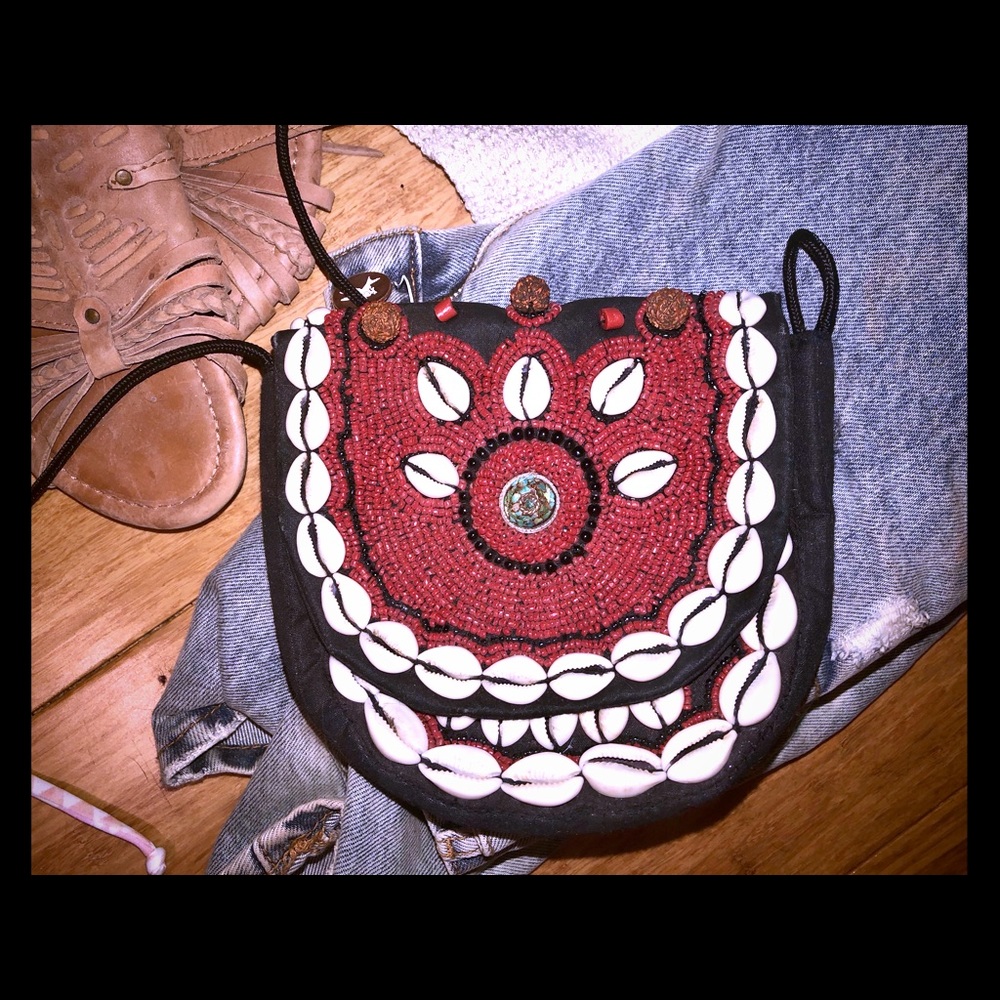 Beaded crossbody